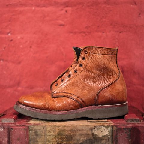 View photo of Anastazi Service Boot in Whiskey Veg-Tanned Calfskin