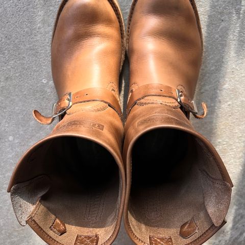 View photo of Wesco Boss Engineer Boot in Horween Natural Chromexcel