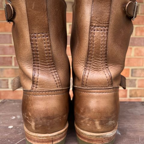 View photo of Wesco Boss Engineer Boot in Horween Natural Chromexcel