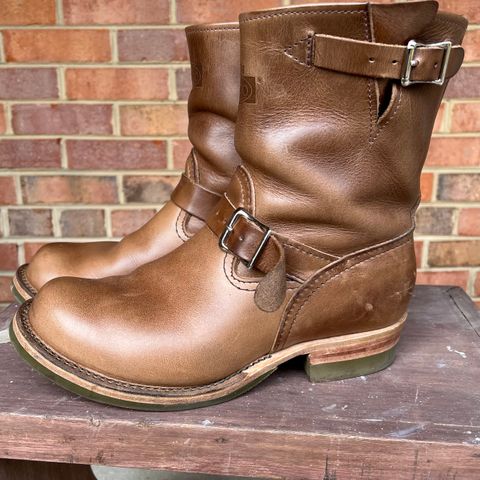 View photo of Wesco Boss Engineer Boot in Horween Natural Chromexcel