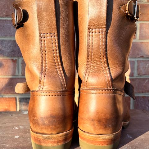 View photo of Wesco Boss Engineer Boot in Horween Natural Chromexcel