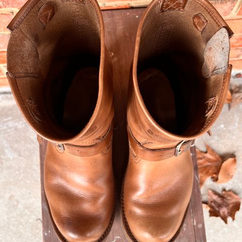 View photo of Wesco Boss Engineer Boot in Horween Natural Chromexcel