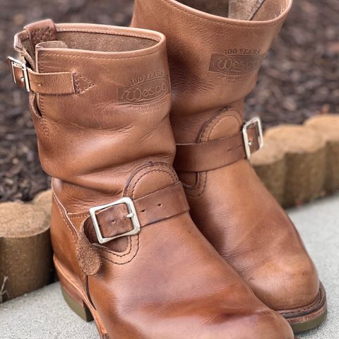 Wesco Boss Engineer Boot in Horween Natural Chromexcel
