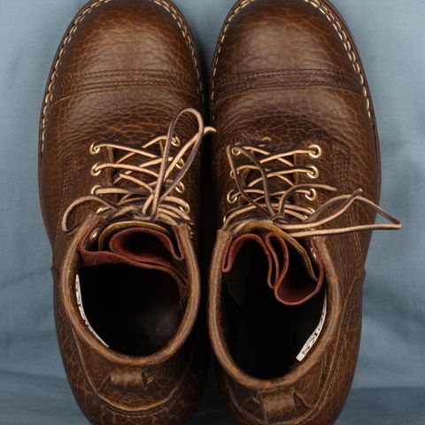 Nicks MTO in Law Tanning Olive Smooth Shruken Bison