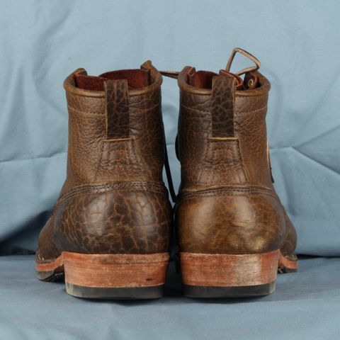 Nicks MTO in Law Tanning Olive Smooth Shruken Bison