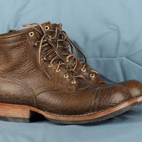 Nicks MTO in Law Tanning Olive Smooth Shruken Bison