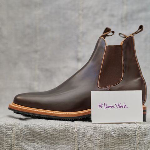 Viberg Chelsea in Horween Color 8 Shell Cordovan