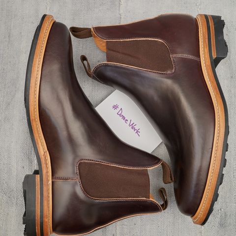 Viberg Chelsea in Horween Color 8 Shell Cordovan