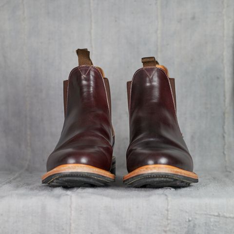 View photo of Viberg Chelsea in Horween Color 8 Shell Cordovan