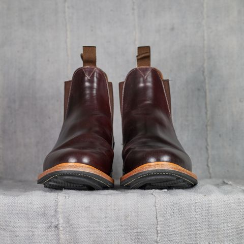 View photo of Viberg Chelsea in Horween Color 8 Shell Cordovan