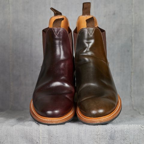 View photo of Viberg Chelsea in Horween Color 8 Shell Cordovan