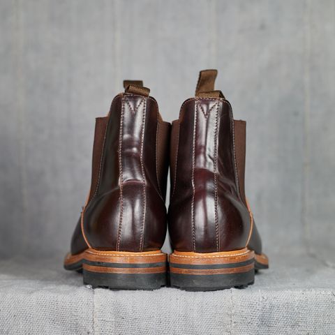 View photo of Viberg Chelsea in Horween Color 8 Shell Cordovan