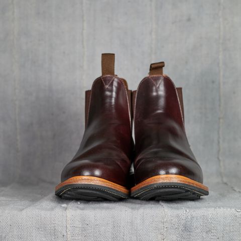 View photo of Viberg Chelsea in Horween Color 8 Shell Cordovan