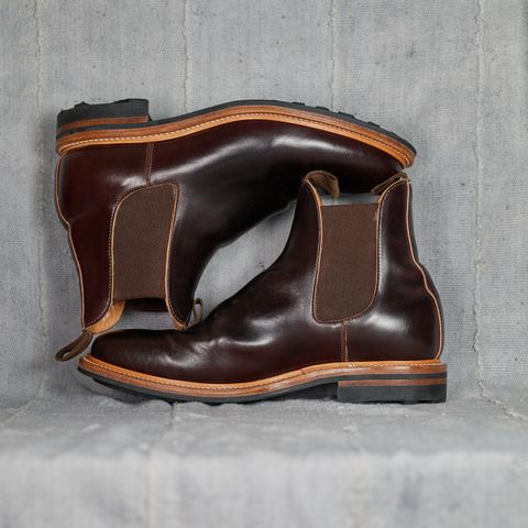 View photo of Viberg Chelsea in Horween Color 8 Shell Cordovan