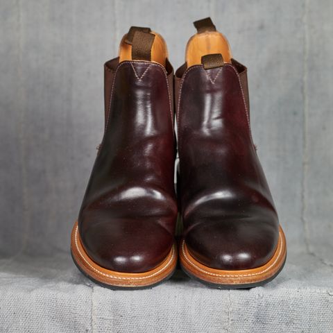 View photo of Viberg Chelsea in Horween Color 8 Shell Cordovan