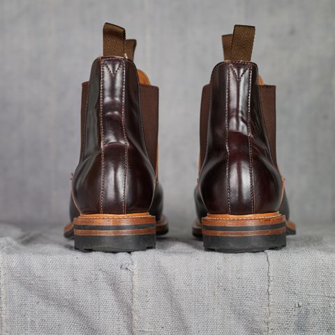 View photo of Viberg Chelsea in Horween Color 8 Shell Cordovan