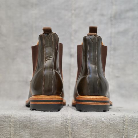 Viberg Chelsea in Horween Dark Cognac Shell Cordovan