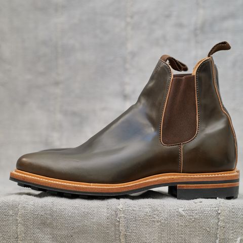 Viberg Chelsea in Horween Dark Cognac Shell Cordovan