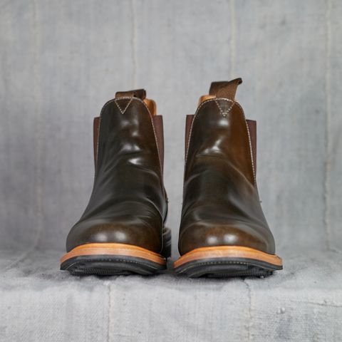 View photo of Viberg Chelsea in Horween Dark Cognac Shell Cordovan