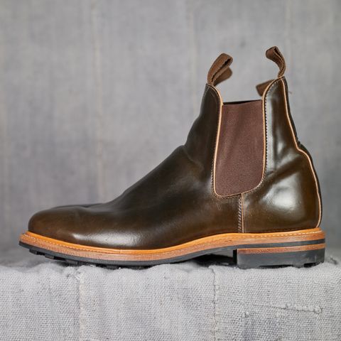 View photo of Viberg Chelsea in Horween Dark Cognac Shell Cordovan