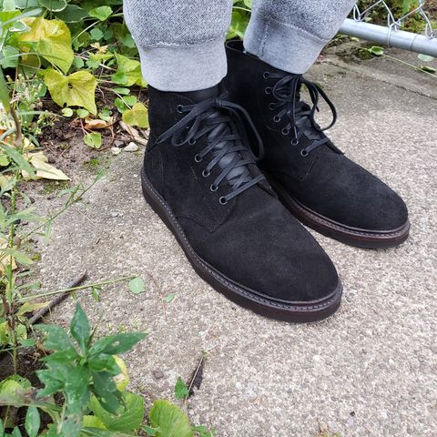 Oak Street Bootmakers Field Boot in Seidel Black Oiled Congo Shrunken Bison Roughout