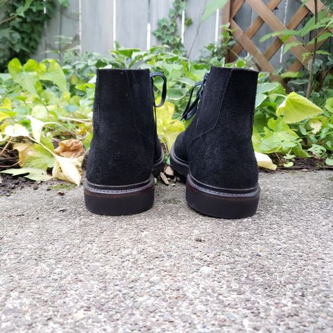 Oak Street Bootmakers Field Boot in Seidel Black Oiled Congo Shrunken Bison Roughout