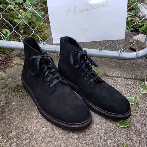 Oak Street Bootmakers Field Boot in Seidel Black Oiled Congo Shrunken Bison Roughout