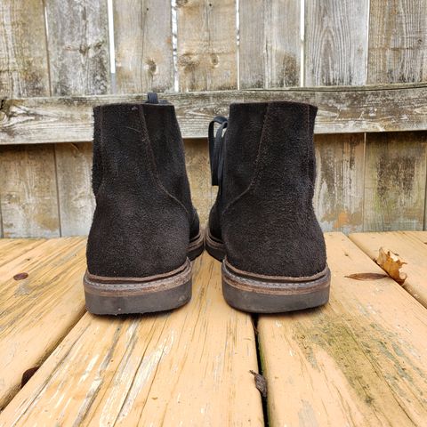 View photo of Oak Street Bootmakers Field Boot in Seidel Black Oiled Congo Shrunken Bison Roughout