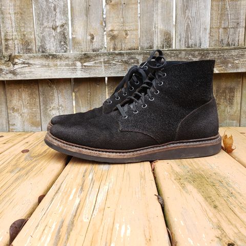 View photo of Oak Street Bootmakers Field Boot in Seidel Black Oiled Congo Shrunken Bison Roughout