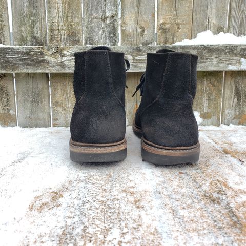 View photo of Oak Street Bootmakers Field Boot in Seidel Black Oiled Congo Shrunken Bison Roughout