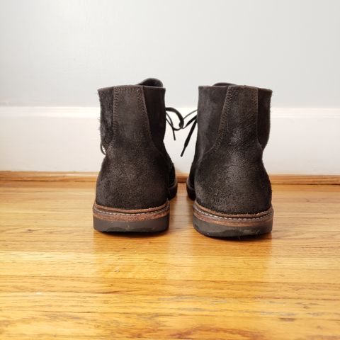 View photo of Oak Street Bootmakers Field Boot in Seidel Black Oiled Congo Shrunken Bison Roughout