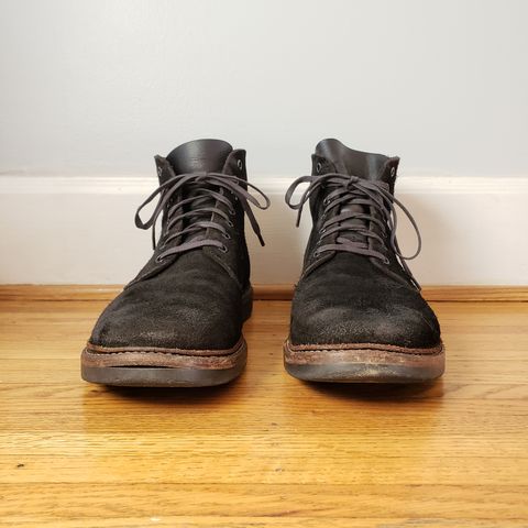 View photo of Oak Street Bootmakers Field Boot in Seidel Black Oiled Congo Shrunken Bison Roughout