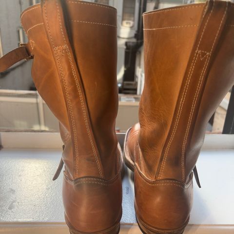 Rolling Dub Trio Roots 11” Engineer Boot in Natural Horsebutt