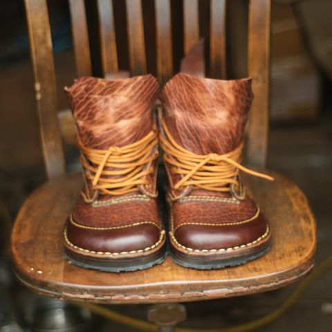 Broadwinger Luxury Work Slipper in shrunken bison