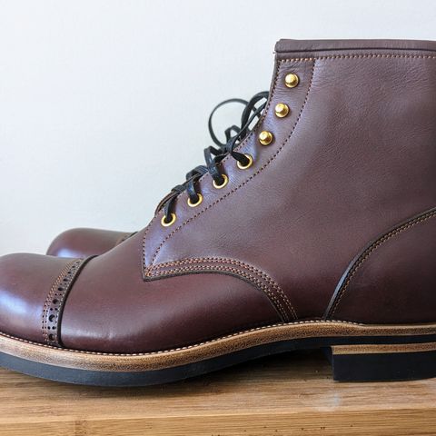 View photo of Iron Boots 5515 in Degermann Calf Red-Brown