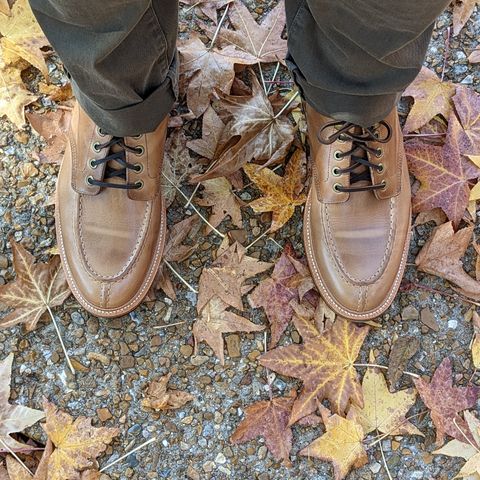 View photo of Grant Stone Ottawa Boot in Horween Dune Chromexcel