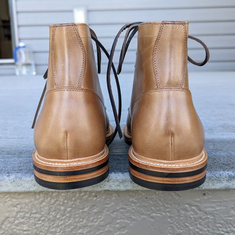 View photo of Grant Stone Ottawa Boot in Horween Dune Chromexcel