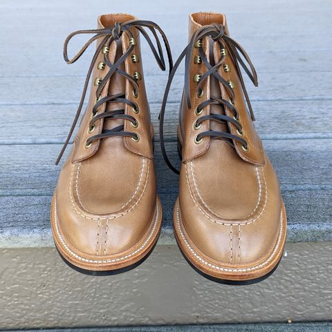 View photo of Grant Stone Ottawa Boot in Horween Dune Chromexcel