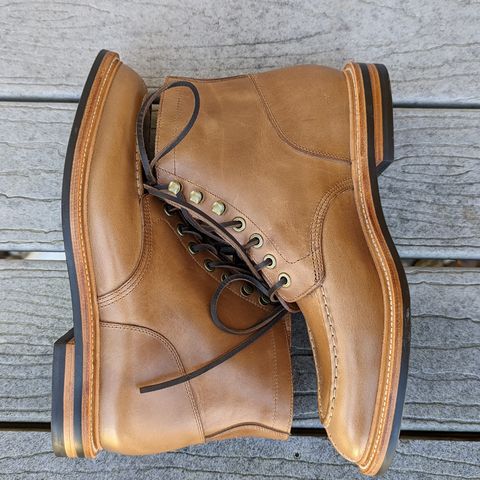 View photo of Grant Stone Ottawa Boot in Horween Dune Chromexcel