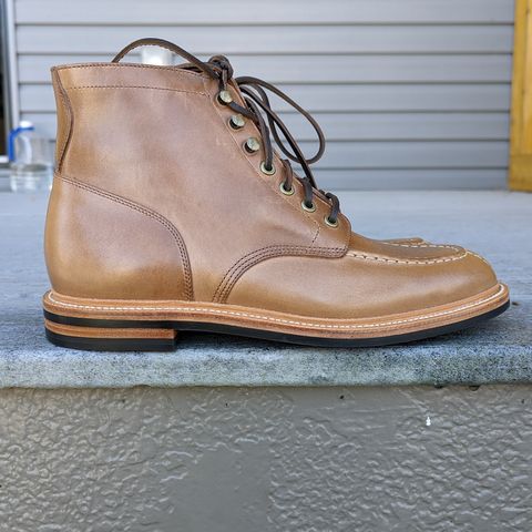 View photo of Grant Stone Ottawa Boot in Horween Dune Chromexcel