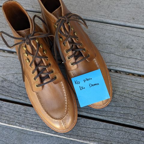 View photo of Grant Stone Ottawa Boot in Horween Dune Chromexcel