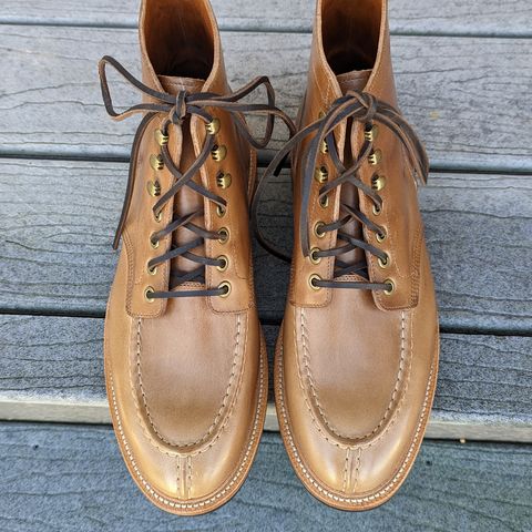 View photo of Grant Stone Ottawa Boot in Horween Dune Chromexcel