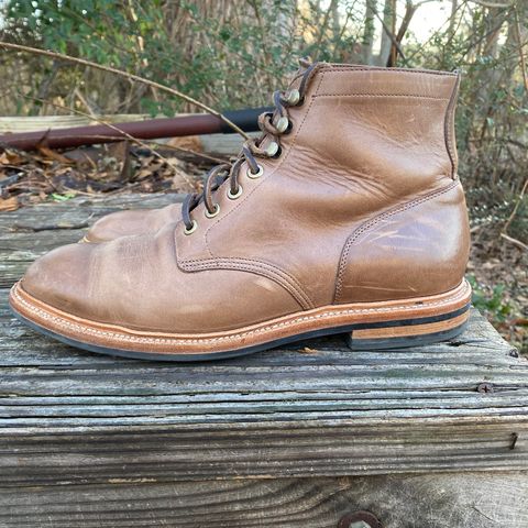 View photo of Grant Stone Diesel Boot in Horween Natural Chromexcel