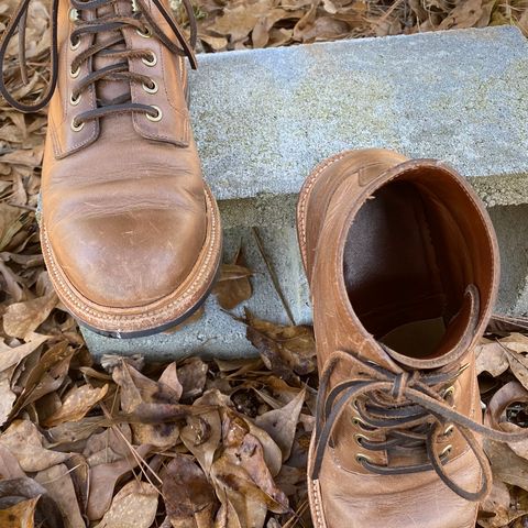 View photo of Grant Stone Diesel Boot in Horween Natural Chromexcel