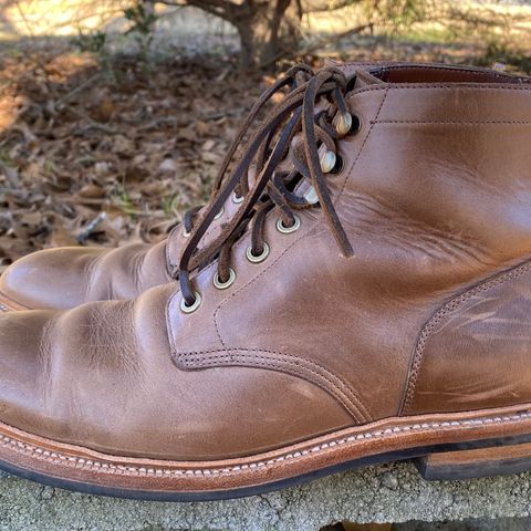 View photo of Grant Stone Diesel Boot in Horween Natural Chromexcel