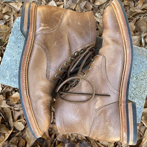 View photo of Grant Stone Diesel Boot in Horween Natural Chromexcel