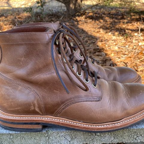 View photo of Grant Stone Diesel Boot in Horween Natural Chromexcel