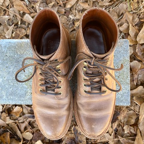 View photo of Grant Stone Diesel Boot in Horween Natural Chromexcel