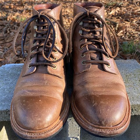 View photo of Grant Stone Diesel Boot in Horween Natural Chromexcel