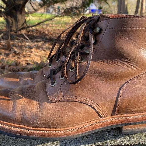 View photo of Grant Stone Diesel Boot in Horween Natural Chromexcel